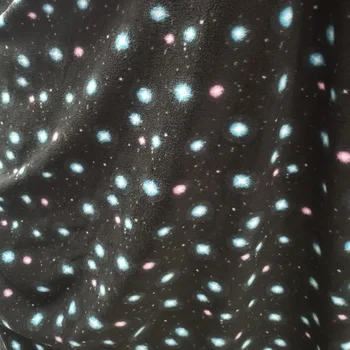 Ziemas audumu, vilnas zvaigžņotām debesīm drukāt DIY polar plīša Audumu, lai mazulis auduma spilvens gultas lapa mētelis materiāls 45cm*155cm