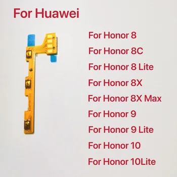 ON OFF Barošanas Pogu Flex Kabelis Lentes HuaWei Honor 8 8.C 9 10 Lite 8X Max Mēms Klusums Apjoma Galveno Daļu,