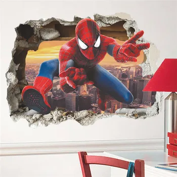 3D avengers sienas uzlīmes, dzīvojamās istabas, guļamistabas sienas apdares Super varonis filmas plakāts, sienas uzlīmes bērniem numuri