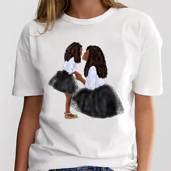 T-krekls Sievietēm Patīk Meita, Mamma Māte Cute Drēbes Dāmas Drukāt Grafiskā Kawaii Apģērbu Modes Tee Sieviešu Karikatūra T Krekls Top