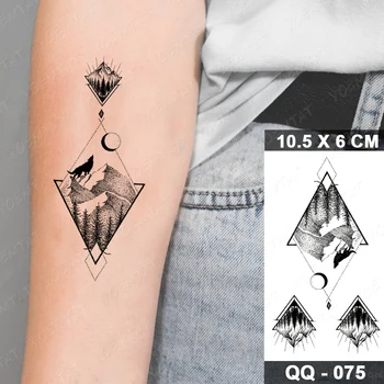 Ūdensnecaurlaidīgus Pagaidu Tetovējumu Uzlīmes Puses Acu Mēness-Saules Bērni Flash Viltus Tato Pārsūtīt Tetovējums Maziem Modelis Tatto Sievietēm