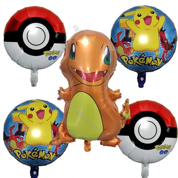 Pokemon Numuru Ballons Uzstādīt Pikachu Dzimšanas Dienas Svinības Piegādēm, Meitene, Zēns, Lateksa Alumīnija Balons Apdare Bērnu Dušas, Dzimšanas Dienas Dāvanu