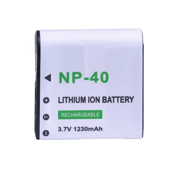 1Pc 1230mAh NP-40 NP40 Kameru Baterijas +LCD USB Lādētāju, par Casio EX-Z400 FC100 FC150 FC160S P505 P600 P700 Z300 Z600 EX-Z850