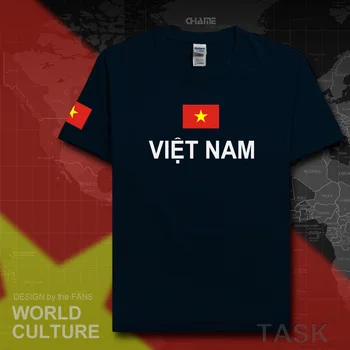 Vjetnama vīriešu t krekli modes 2017 svīteri nāciju organizācijas kokvilnas t-krekls tikšanās fitnesa Vjetnamiešu apģērbu tees valsts karoga Vjetnamas