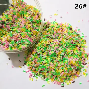 50g/maiss Gļotas Māla Sprinkles Apdares DIY Piegādes Konfektes Viltus Torti Desertu Dubļu Apdare Rotaļlietas Piederumi
