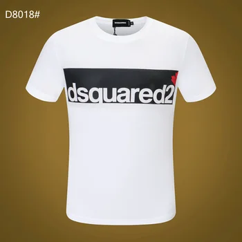 Bezmaksas piegāde dsquared2 T Krekls Vīriešu t-veida Topi O Kakla Slim Fit T-Krekls Vīriešiem Gadījuma Vasaras Tshirt Camisetas Plus Lieluma