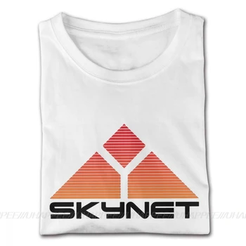 Foršs Krekls Dizainu Cyberdyne Sistēmas Skynet T Vīriešiem Dizains Savu Īsām Piedurknēm Smags Kokvilnas Balts Apkalpes Krekls
