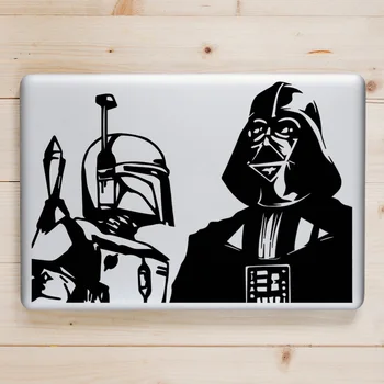 Darth Vader Un Boba Fett Vinila Klēpjdatoru Decal Apple Macbook Pro Uzlīme Gaisa Retina 11 12 13 15 collu Mi Mac Book Grāmatiņa Ādas