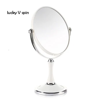 Rakstāmgalda spogulis double - 6 collu lielu aplauzums spogulis Eiropas 3X palielināmo Double hd tālummaiņas objektīvu, balta, rozā spogulis