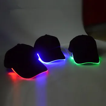 Regulējams LED Lukturis Klp Hat LED Gaismas Klp Beisbola Cepurītes Posmā Veiktspēju Unisex Flash Vāciņš Ar Akumulatoru Piederumi