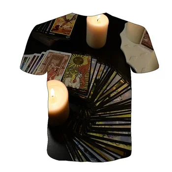 Ir 2021. Jaunu Magic Spēļu Kārtis 3D Drukāšanas Vīriešu T-krekls Vasaras Modes Gadījuma O-veida kakla Īsām piedurknēm Lielgabarīta Top XS-6XL