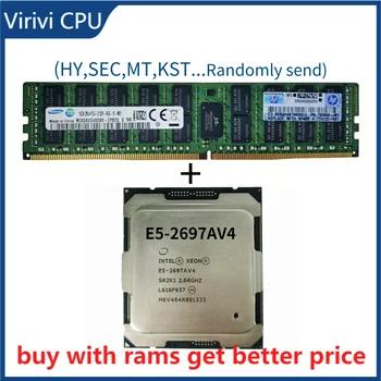 DDR4 16.G Server ram 2133Mhz ar E5-2697AV4 Sākotnējā E5-2697AV4 2.60 GHZ 16-Core 40MB 145W 12nm E5-2697AV4 LGA2011-3 Procesors
