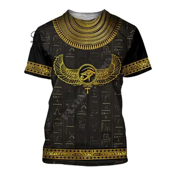 PLstar Cosmos 3DPrint Senās Ēģiptes Faraons Dievs Anubis Harajuku Streetwear Vīrietis un Sieviete Gadījuma Smieklīgi Tshirts Īsām piedurknēm-a1
