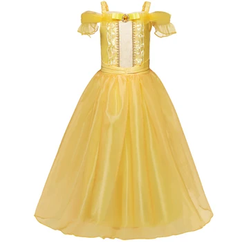 Meitene Princese Saģērbt Bērniem Zilo Masku Kostīmu Bērnu Dzimšanas Dienu Halloween Karnevāla Puse Drēbes, Gara Kleita Baby Meitene Apģērbs