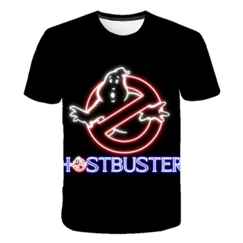 Ir 2021. poliestera Bērniem Ghostbusters Filmu Mūzikas Ghost Busters Smieklīgu T Kreklu Dizains Vasaras Topi Zēni un Meitenes Gadījuma T-krekls