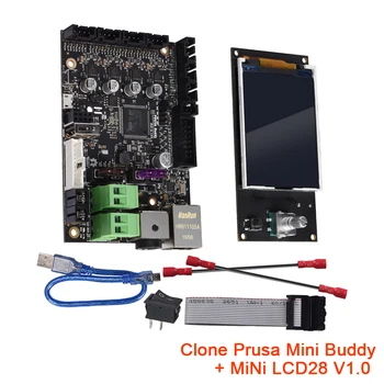 Klons Prusa Mini Draugs Kontroles padomes Komplekts TMC2209 Vadītāja MiNi LCD28 V1.0 šķidro kristālu Displeja Panelis, 32 bitu 3D Printera Daļas Māte Valde
