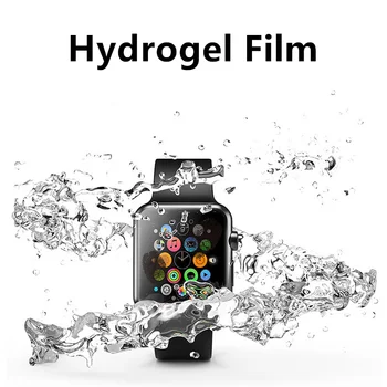 Ekrāna Aizsargi Apple Skatīties 1 2 3 4 5 Sērijas 10D Pilnībā Segtu Hidrogelu Filmu Par Iwatch 38mm 40mm 42mm 44mm pret Skrāpējumiem