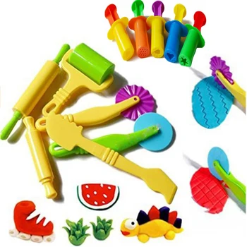 Krāsa Spēlēt Mīklas Modelis, Instruments, Rotaļlietas, Radošie 3D Plastilīna Rīki Playdough Kopums, Māla Veidnes Deluxe Set, Mācīšanās un Izglītība Rotaļlietas