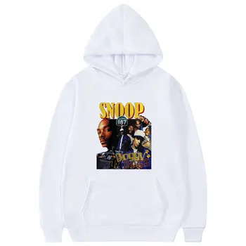 Ir 2021. Jauns Hip Hop Reperis Snoop Sunītis Dogg Drukāt pelēkā vārna Vīriešiem Vintage Hoodies Modes Zaudēt Streetwear Lielgabarīta ES Lielums sporta Krekls