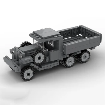 Militāro otrā pasaules KARA Padomju kravas automašīnu GAZ-AAA armijas kravas automašīna ar minifigs ieročiem, pistoli, celtniecības bloki, 2. Pasaules Kara modelis ķieģeļu rotaļlietas, dāvanu