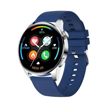 Jaunās Bluetooth Zvanu Smart Skatīties Vīrieši ar skārienekrānu Sporta Fitnesa Pulkstenis Ūdensizturīgs sirdsdarbība Tērauda Band Smartwatch Android, iOS