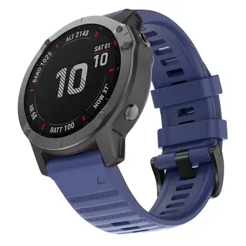 26MM Silikona Ātri Atbrīvot Watchband Siksnu Garmin Fenix 5X Plus 6X Pro 3 3HR Sporta Smartwatch Rokas Joslā Aproce Aproce