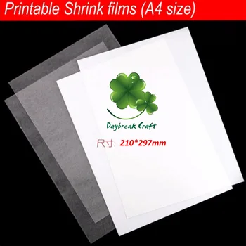(20pcs / lot) Printeri Tintes Samazinās filmu Plastmasas Loksnes izdrukājamu plēves plēves A4 formāts