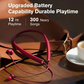 Bezvadu Sporta Bluetooth Austiņas HI-FI Stereo Skaņu Earbuds auss Neckband Austiņas ar 12 Stundas Ilgums Roku-bezmaksas Zvanu
