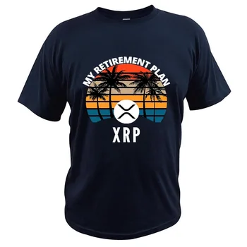 Xrp Ir Mans Pensiju Plāns T Krekls Ripple Logo Cryptocurrency T-Krekls, Vintage, Retro Stila ES Lielums Apkalpes Kakla Vasaras Camisetas