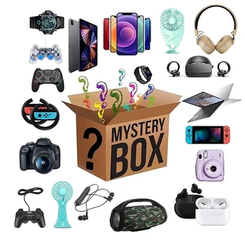 Jauno Laimīgo Numuru Mystery Box Pārsteigums Augstas kvalitātes Dāvanu Elektronika spēļu vadāmierīces Digitālās Kameras Jaunums Dāvanu Ziemassvētku Dāvanu