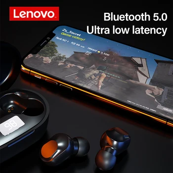 Lenovo Bluetooth Bezvadu 5.0 Austiņas XT19 TWS Stereo Skaņas Austiņas Touch Pogu Sporta Earbuds ar 300mAh Uzlādes Kaste