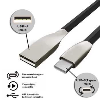 1m USB C Tipa Kabeli, Ātra Uzlāde C Datu Sinhronizācijas Kabeli, Izraisīt Mobilo Telefonu Lādētājs Samsung Xiaomi Tablete Huawei