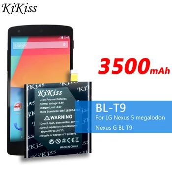 3500mAh Akumulators BL-T9 Par LG Google Nexus 5 / Nexus G E980 D820 D821 Par Megalodon D8 BL T9 Li-jonu Polimēru Mobilā Tālruņa Akumulators