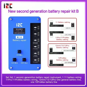 I2C BR-11 Akumulatora Flex Kabelis Remonts Programmētājs iPhone 11 12 Pro max Akumulatora Aizstāt Izdzēst Ne-oriģinālo Akumulatoru Veselības Brīdinājums