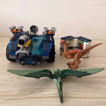 Ir 2021. Jaunu Dinozauru Pasaules Glābšanas Pterodaktils Lidmašīnas Auto Modeli, kas Celtniecības Bloku Montāža Rotaļlietas, Bērnu Dzimšanas dienas Dāvanas Zēni