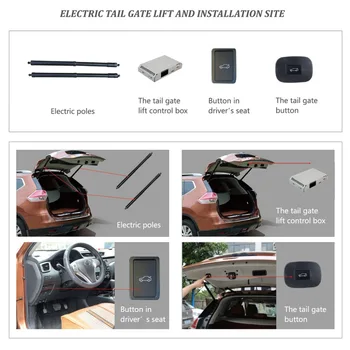 Auto Smart Electric Asti Vārtiem Lifts Viegli, lai Jūs varētu Kontrolēt Bagāžnieka Uzvalku, lai Audi A3 Tālvadības pults Ar elektrisku iesūkšanas