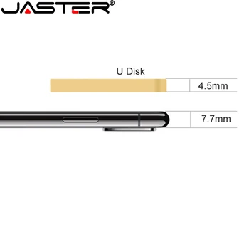 JASTER USB 2.0 Flash Diski 128GB Bezmaksas Custom LOGO Pendrive 64GB Taisnstūra Memory Stick 32GB Pen Drive 16GB 8GB Ārējās Glabāšanas