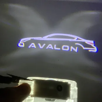 2GAB Led Auto Durvīm, Gaismas Diožu Ēnu Lāzera Projektoru Lampas AVALON 2005 -2022 Laipni Gaismas Atmasphere Apdare Emblēmu Lampas