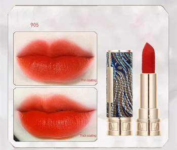 5gab Izšuvumi Kopīgu Ķīniešu Stilā Cirsts Lūpu Komplekts lūpām atzīmēt lip Tint batom aplauzums komplekts dāvanu kosmētikas vairumtirdzniecība