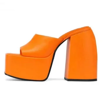 Augstpapēžu kurpes Sieviešu Sandales Liels Izmērs 43 Krāsains Stabilu Platformu Kurpes Sieviešu Puses Ķīlis Čības Biezs Papēdis Sandales Sieviešu Kurpes