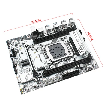 ATSLĒDZNIEKS X99 Mātesplati, kas Ar Xeon E5 2620 V3 CPU LGA 2011-3 Procesors 32G(4*8) DDR4 ECC RAM Atmiņas M. 2 NVME SATA3 M ATX K9