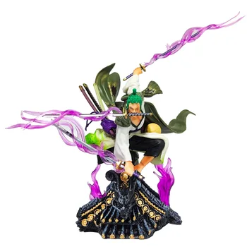 Viens Gabals Roronoa Zoro Rīcības Attēls, Anime GK Jumta Kimono Trīs-Kaujas Nazis Prasmju Statuetes Rotaļlietas Modeļa Dāvanu
