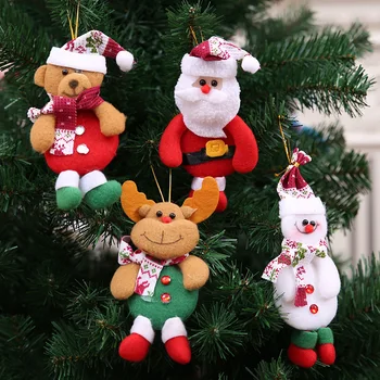 Ziemassvētku Rotājumi, Dāvanas Santa Claus, Sniegavīrs Ziemeļbriežu Rotaļlietas Lelle Jauno Gadu Sākuma Pakārt Rotājumi, Dāvanu, Rotājumu 2022