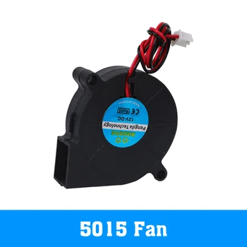 3D Printeri, Ventilators 5015 12V/24V 0.15 Piedurknes Paturot Brushless par Reprap i3 DC Dzesēšanas Ventilatoru Turbo ventilatoru 5015S