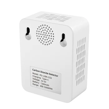 Daudzfunkcionāls 5in1 CO2 Mērītājs Digitālais Temperatūras un Mitruma Testeri Oglekļa Dioksīda TVOC HCHO Detektoru Gaisa Kvalitātes Monitors