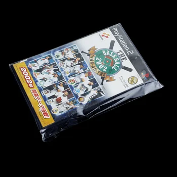 100gab PS2 CD Spēle Lietā Resealable Piedurknēm OPP Plastmasas Maisiņu Instrukciju Bukletu, Uzmavas Sony PS2 Rokasgrāmata