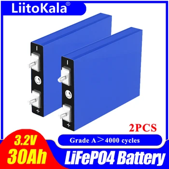 LiitoKala 3.2 V 30Ah Lifepo4 Baterijas 4S 12.8 V Baterija Litija Dzelzs Fosfāta Akumulatoru baterija, Saules Motociklu Elektriskā Transportlīdzekļa