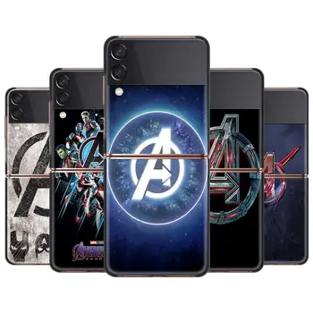 Brīnums Avengers Logo Karstā Grūti DATORU, Telefonu Gadījumā Samsung Galaxy Z Flip 3 Z Flip3 5G Segtu Viedtālrunis Fundas Capa