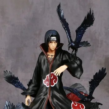 Anime Naruto Attēls GK Uchiha Itachi Vārna Itachi Dievs Modelis Apdare Statuja 29CM Rīcības Rotaļlietas
