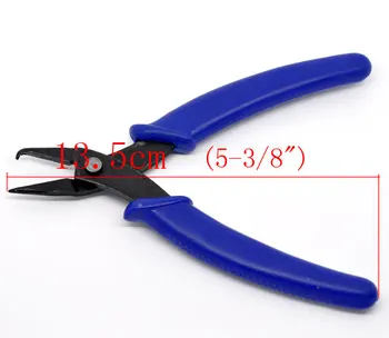 New Augstas Kvalitātes Nerūsējošā Tērauda Split Ring Nazis Knaibles Zilā Praktiski Frēzēšana Rotaslietas Rīku 13,5 cm (B08984)